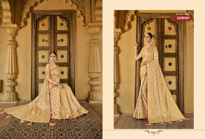 Sangam Nykaa Silk Fancy Party Wear Handloom Cotton Latest Sarees Collection
